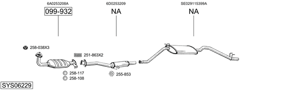 Egzoz sistemi SYS06229 uygun fiyat ile hemen sipariş verin!