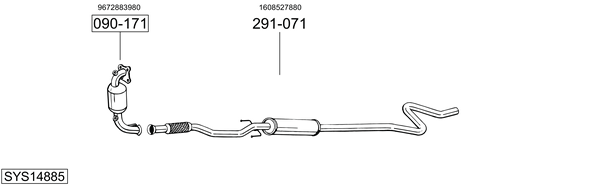 Egzoz sistemi SYS14885 uygun fiyat ile hemen sipariş verin!