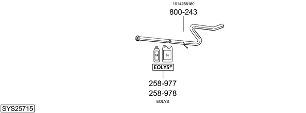 Egzoz sistemi SYS25715 uygun fiyat ile hemen sipariş verin!