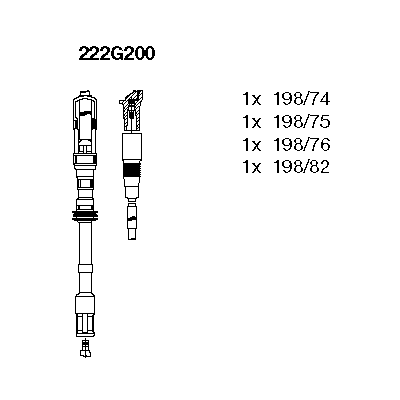 Elektrik kablosu seti 222G200 uygun fiyat ile hemen sipariş verin!