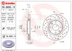 Fren diski 09.8695.1X CITROËN C3 III Van (SX_, SY_) PureTech 110