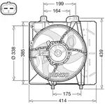 Fan, motor soğutması DER07011 CITROËN C3 III (SX) 1.2 THP 110