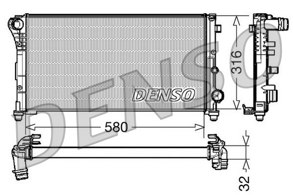 Isı değiştiricisi, motor soğutması DRM09084 uygun fiyat ile hemen sipariş verin!