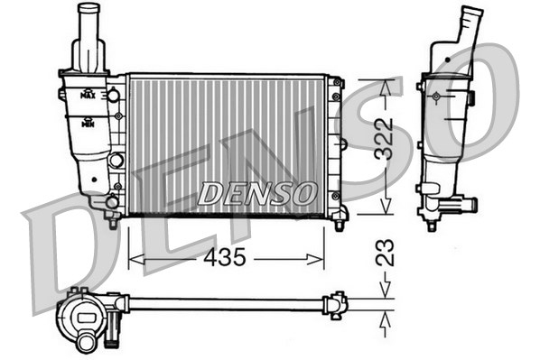 Isı değiştiricisi, motor soğutması DRM09095 uygun fiyat ile hemen sipariş verin!