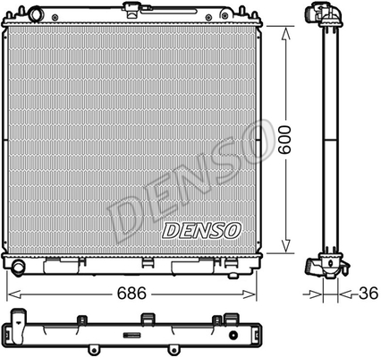 Isı değiştiricisi, motor soğutması DRM46041 uygun fiyat ile hemen sipariş verin!