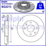 Fren diski BG2213 PEUGEOT 205 II (20A/C) 1.4