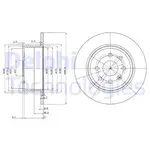 Fren diski BG2637 OPEL VECTRA A (J89) 2.0 i 4x4 (F19, M19)