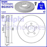 Fren diski BG3537C JAGUAR X-TYPE I Station wagon (X400) 2.2 D