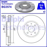 Fren diski BG3574 FIAT LINEA (323_, 110_) 1.3 JTD Multijet (323AXB1A)