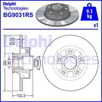 Fren diski BG9031RS NISSAN PRIMASTAR Minibüs/Otobüs (X83) dCi 80