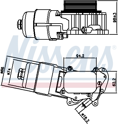 Isı değiştiricisi, motor yağı 90703 uygun fiyat ile hemen sipariş verin!