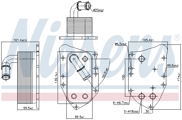 Isı değiştiricisi, motor yağı 90805 uygun fiyat ile hemen sipariş verin!