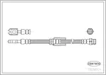 Hortum bağlantısı, fren hidroliği 19036321 VW PASSAT B6 (3C2) 2.0 FSI 4motion