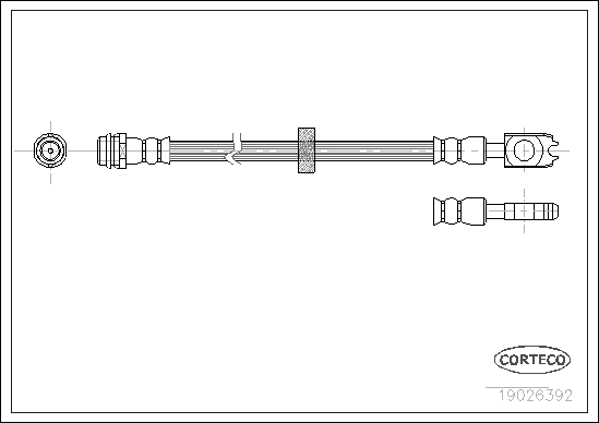 Hortum bağlantısı, fren hidroliği 19026392 uygun fiyat ile hemen sipariş verin!