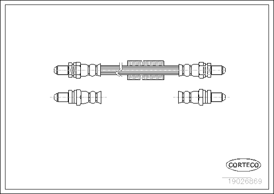 Hortum bağlantısı, fren hidroliği 19026869 uygun fiyat ile hemen sipariş verin!