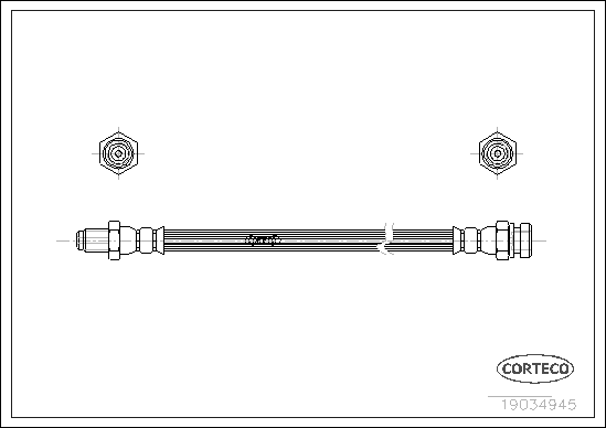 Hortum bağlantısı, fren hidroliği 19034945 uygun fiyat ile hemen sipariş verin!