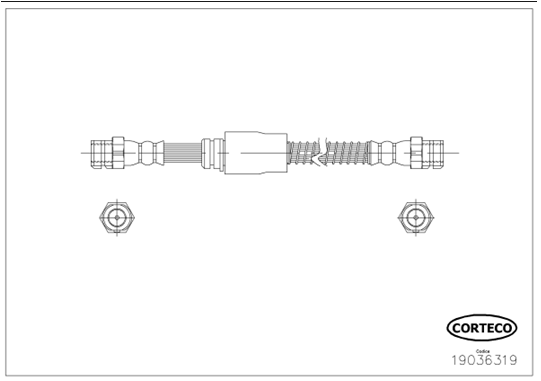 Hortum bağlantısı, fren hidroliği 19036319 uygun fiyat ile hemen sipariş verin!