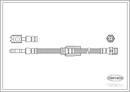 Hortum bağlantısı, fren hidroliği 19036321 uygun fiyat ile hemen sipariş verin!
