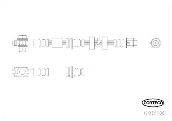Hortum bağlantısı, fren hidroliği 19036606 uygun fiyat ile hemen sipariş verin!