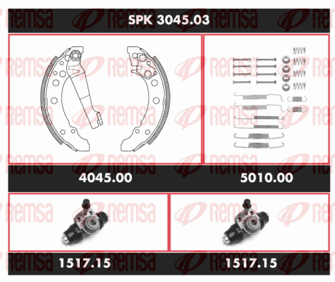 Fren takımı, kampanalı fren SPK 3045.03 uygun fiyat ile hemen sipariş verin!