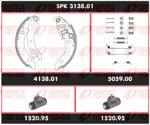 Fren takımı, kampanalı fren SPK 3138.01 uygun fiyat ile hemen sipariş verin!