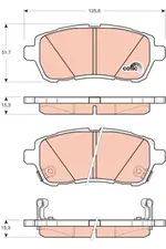 Fren balatası seti GDB3437 SUZUKI SWIFT IV (FZ, NZ) 1.2 4x4 (AZH 412)