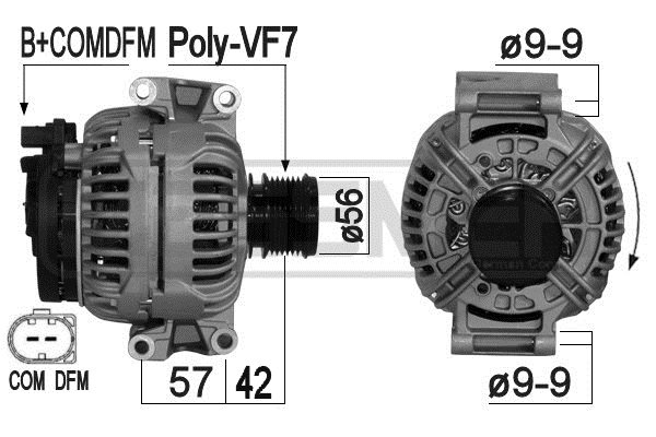 Alternatör 209086A uygun fiyat ile hemen sipariş verin!