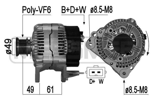 Alternatör 209095A uygun fiyat ile hemen sipariş verin!