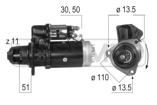 Marş motoru 220275A uygun fiyat ile hemen sipariş verin!