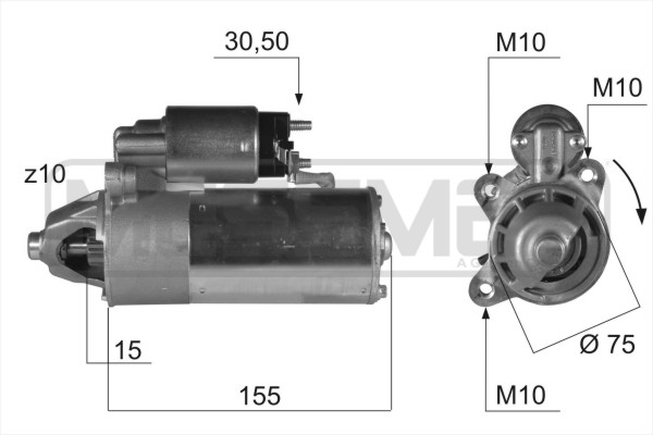 Marş motoru 220413A uygun fiyat ile hemen sipariş verin!