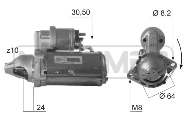 Marş motoru 220432A uygun fiyat ile hemen sipariş verin!