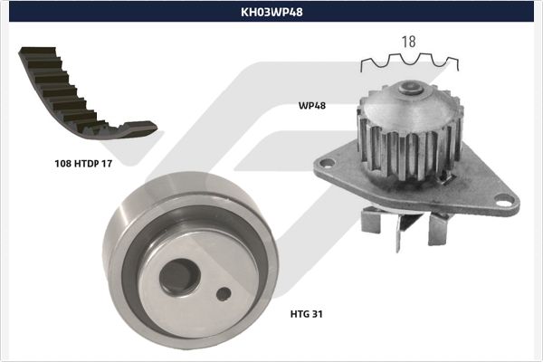 Su pompası /Triger kayışı seti KH 03WP48 uygun fiyat ile hemen sipariş verin!