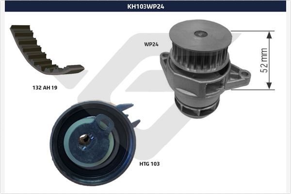 Su pompası /Triger kayışı seti KH 103WP24 uygun fiyat ile hemen sipariş verin!