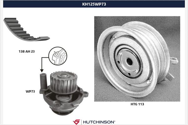 Su pompası /Triger kayışı seti KH 125WP73 uygun fiyat ile hemen sipariş verin!