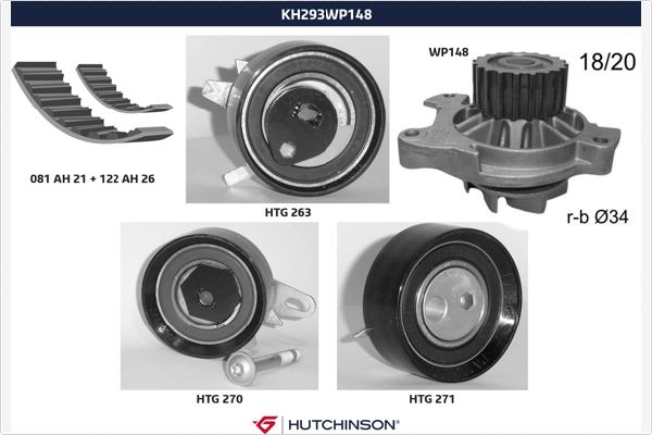 Su pompası /Triger kayışı seti KH 293WP148 uygun fiyat ile hemen sipariş verin!