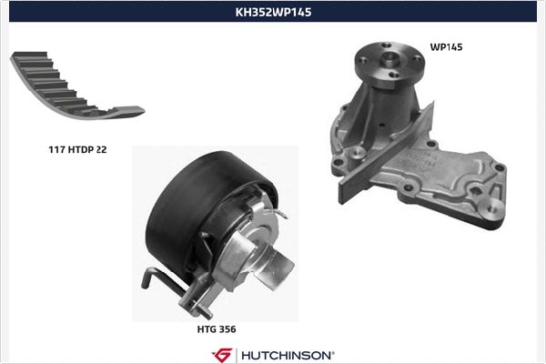 Su pompası /Triger kayışı seti KH 352WP145 uygun fiyat ile hemen sipariş verin!