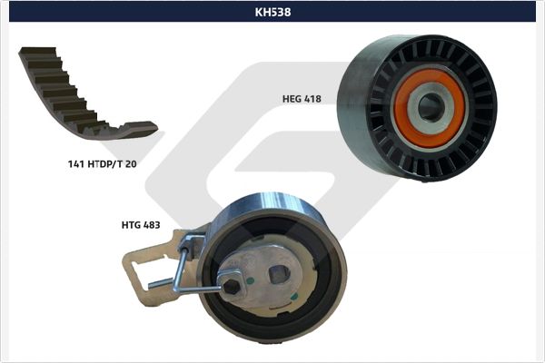 Kayış seti, triger kayışı KH 538 uygun fiyat ile hemen sipariş verin!