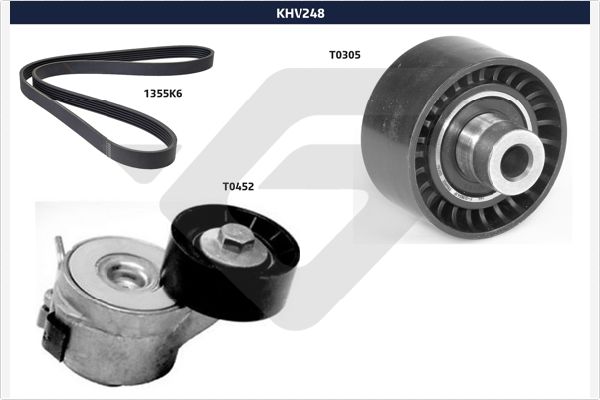 Kayış seti, kanallı v kayışı KHV 248 uygun fiyat ile hemen sipariş verin!
