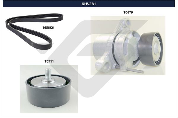 Kayış seti, kanallı v kayışı KHV 281 uygun fiyat ile hemen sipariş verin!