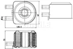 Isı değiştiricisi, motor yağı CLC 176 000S LANCIA PHEDRA (179_) 2.0 JTD (179.AXE1A)