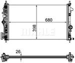 Isı değiştiricisi, motor soğutması CR 1103 000P CHEVROLET MALIBU (V300) 2.0 D