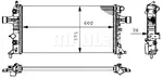 Isı değiştiricisi, motor soğutması CR 228 000S OPEL ASTRA G Station wagon (T98) 1.6 (F35)