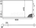 Isı değiştiricisi, motor soğutması CR 505 000S SKODA ROOMSTER Praktik (5J) 1.2