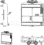 Isı değiştiricisi, motor soğutması CR 923 000P BMW 7 (F01, F02, F03, F04) ActiveHybrid 7