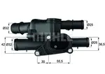 Termostat, soğutma maddesi TM 2 105 VW BORA I (1J2) 1.6