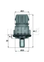 Sensör, soğutma maddesi sıcaklığı TSE 1D VW PASSAT B5 Variant (3B5) 1.6