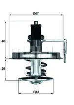 Termostat, soğutma maddesi TX 22 84D uygun fiyat ile hemen sipariş verin!