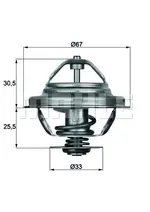 Termostat, soğutma maddesi TX 27 71D uygun fiyat ile hemen sipariş verin!