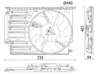 Fan, motor soğutması CFF 547 000P MINI MINI (F56) Cooper S