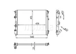 Isı değiştiricisi, motor soğutması CR 36 000S RENAULT KANGOO Express (FC0/1_) 1.9 dCi (FC0V)